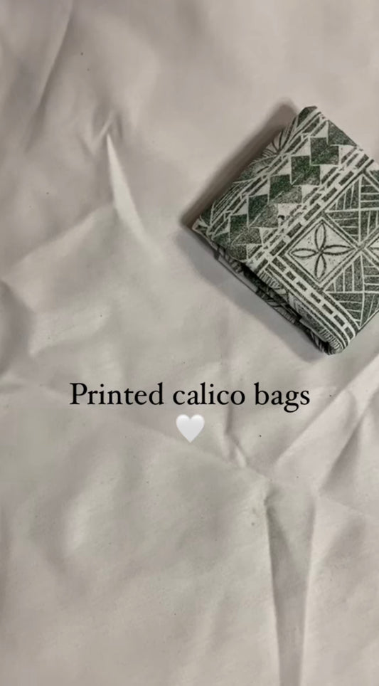 Calico printed bags!