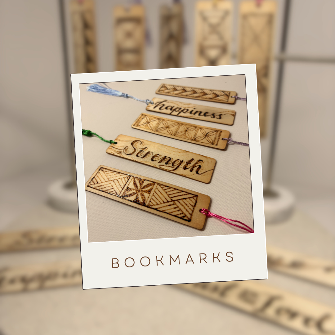 Book Mark - #502 Wood Burned